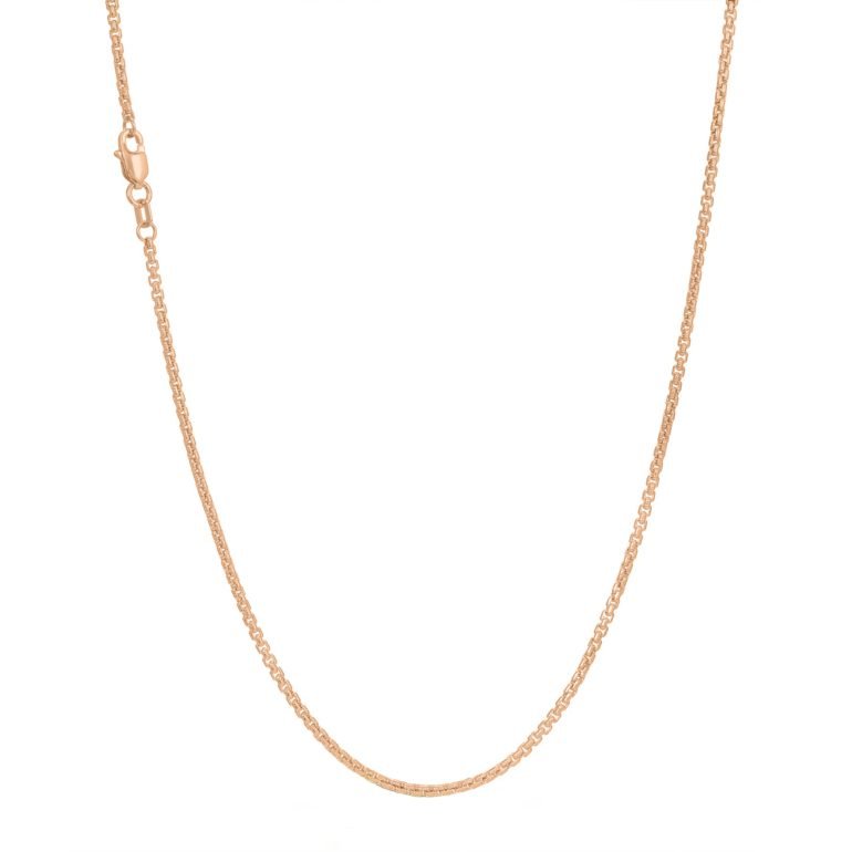 Rose gold chain - Box (rounded)
