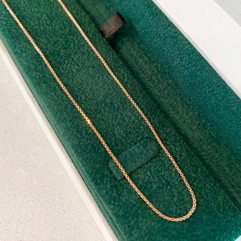 Rose gold chain - Box (rounded)