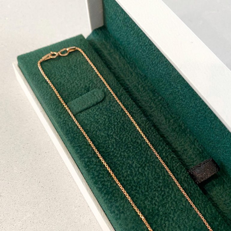 Rose gold chain - Box (rounded)