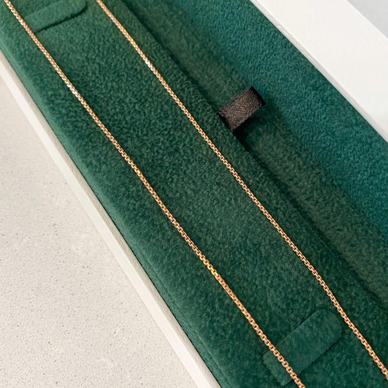 Rose gold chain - Box (rounded)