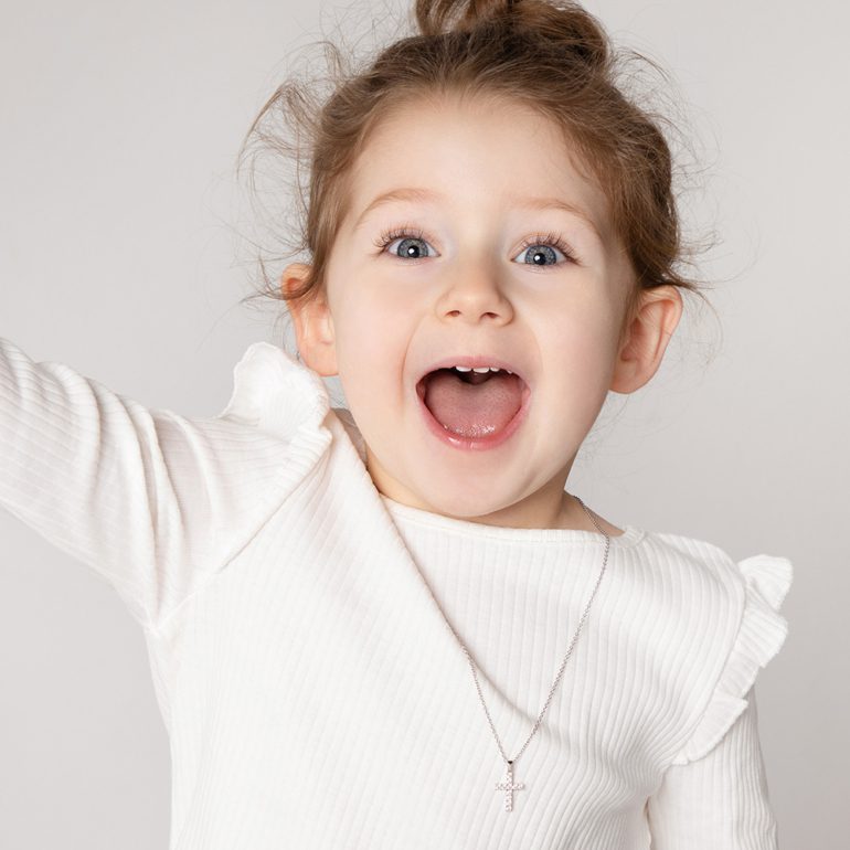 Sterling silver cross necklace