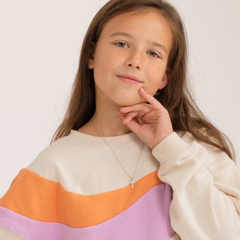 Sterling silver cross necklace