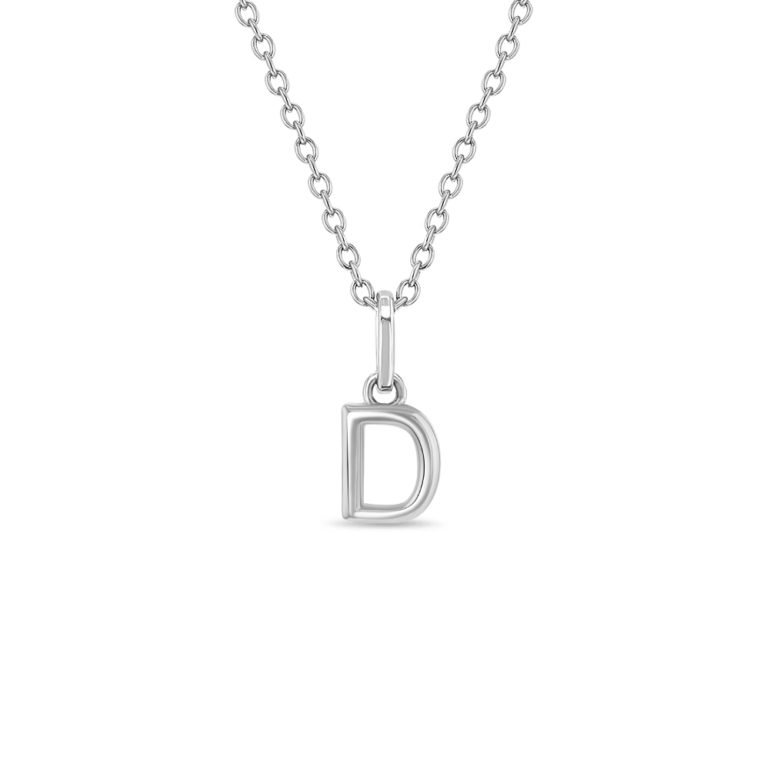 Sterling silver necklace - Initial D