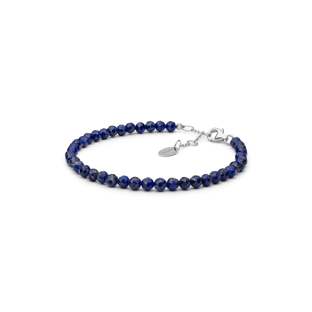 Sterling silver bracelet with lapis