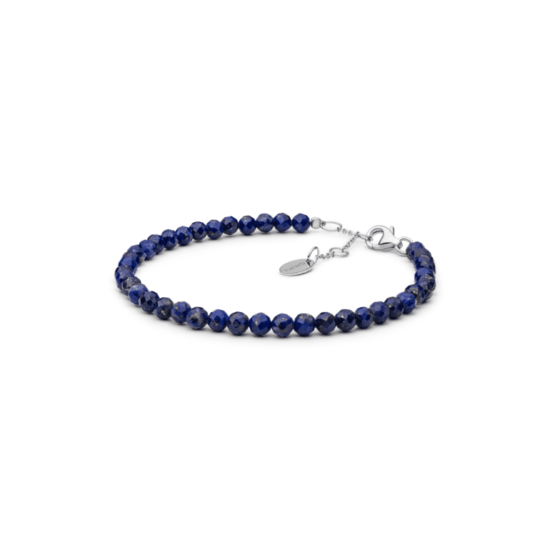 Sterling silver bracelet with lapis