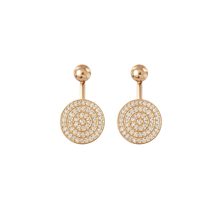 Auksiniai Auskarai Su Cirkoniais