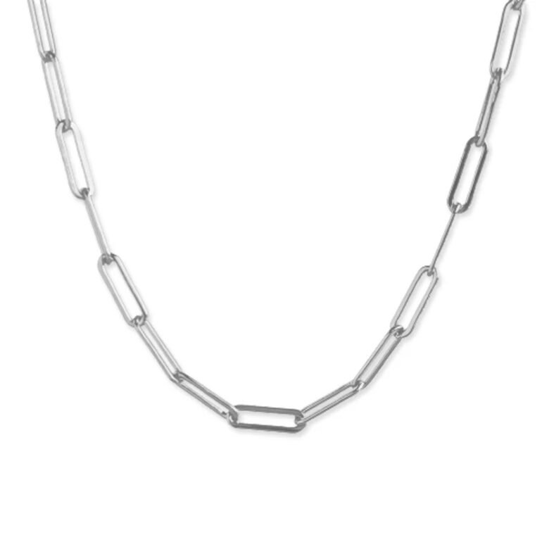 Sterling silver chain - "Paperclip"