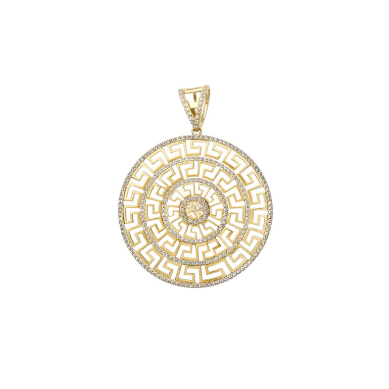 Yellow Gold Pendant With Cubic Zirconia