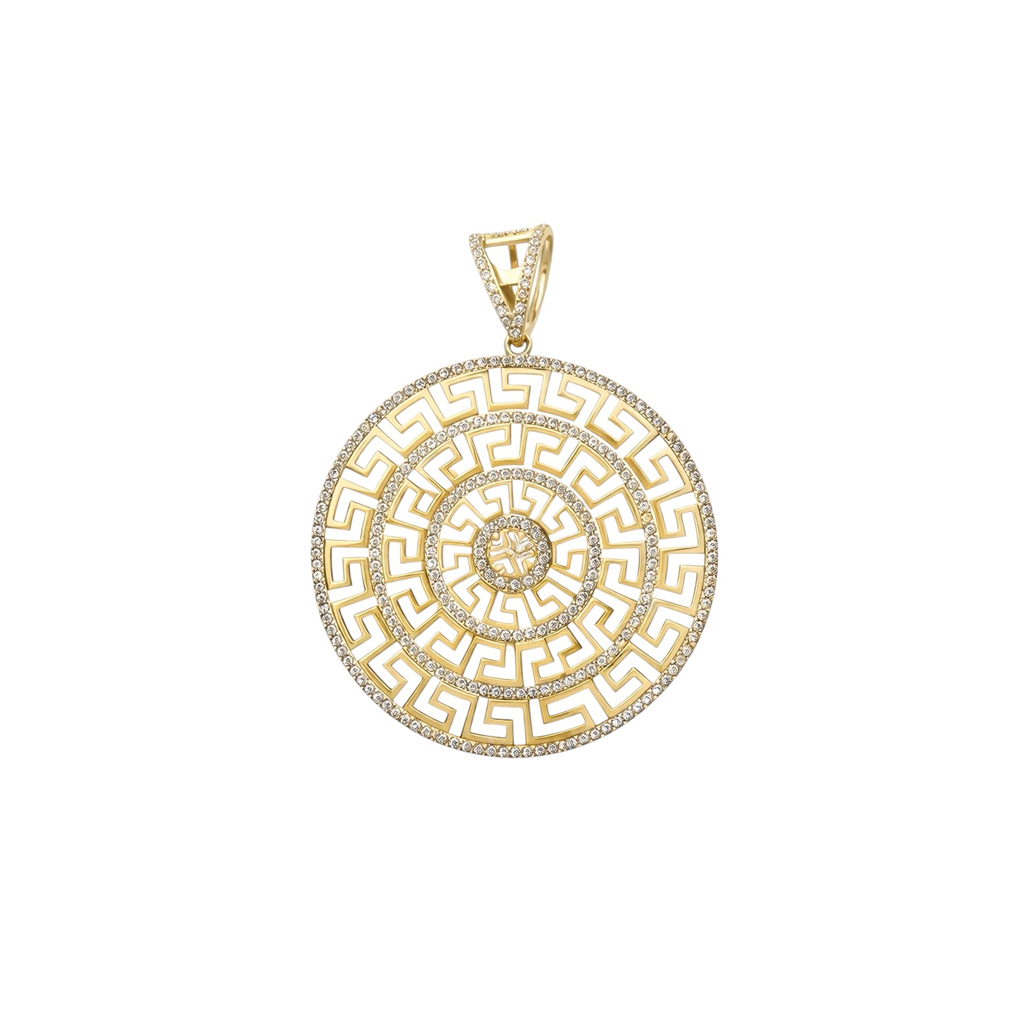 Geltono Aukso Pakabukas Su Cirkoniais