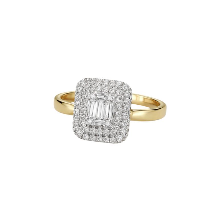 Yellow Gold Ring With Diamonds