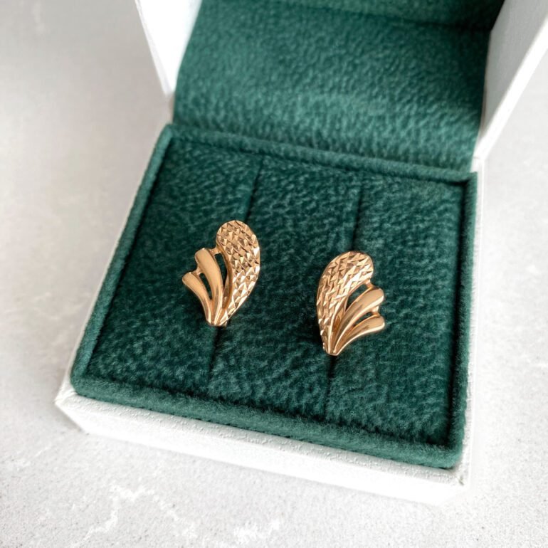 Rose gold earrings