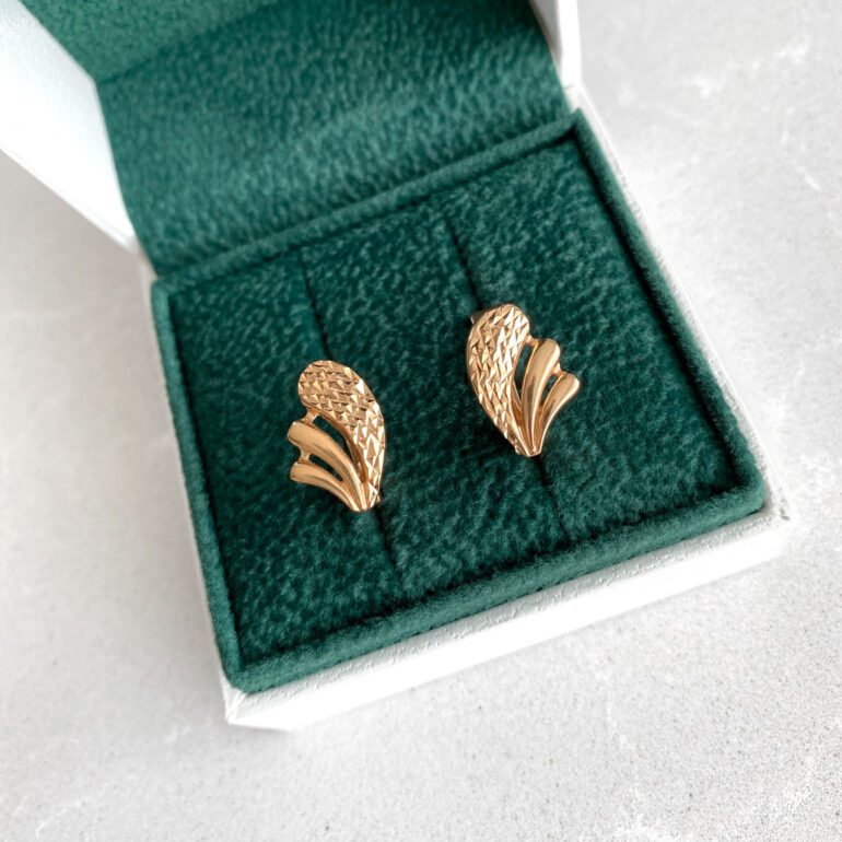 Rose gold earrings