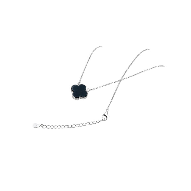 Sterling Silver Necklace - Four-leaf clover