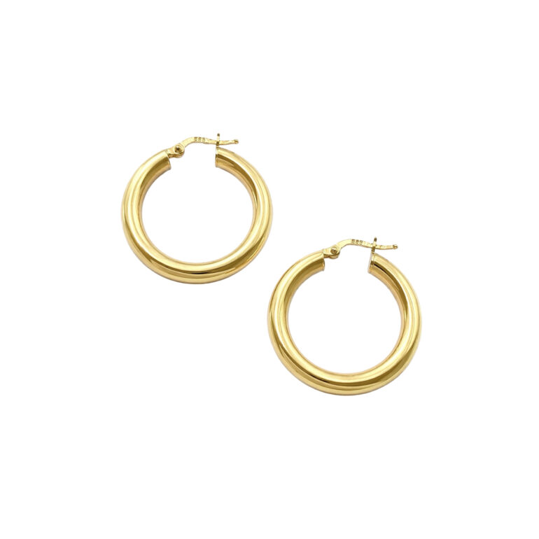 Yellow Gold Hoop Earrings