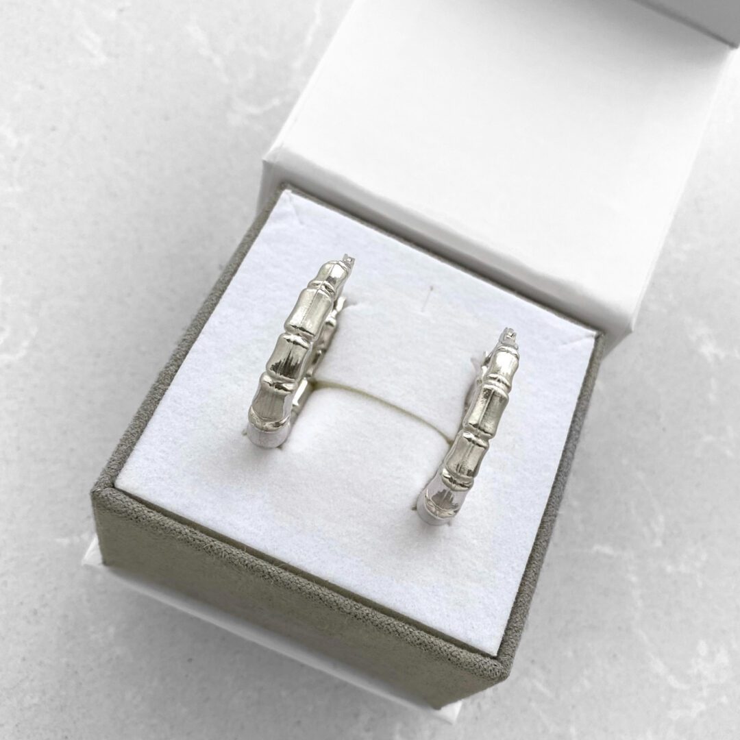 Sterling silver hoop earrings