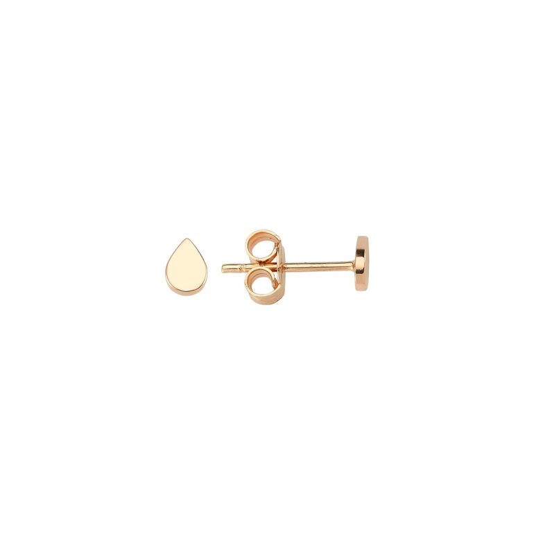 Rose gold stud earrings