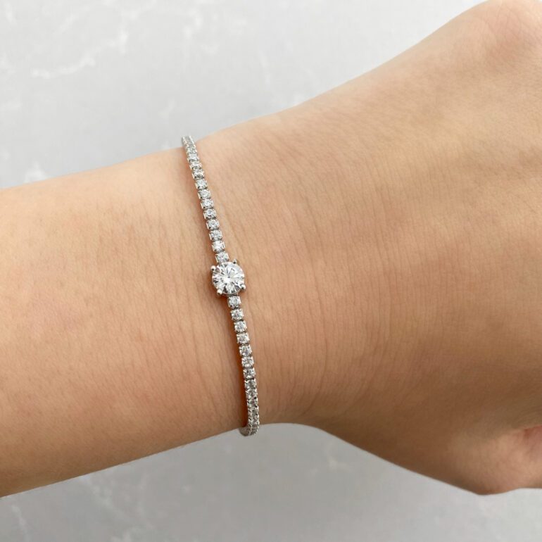 Sterling silver Tennis bracelet with cubic zirconia