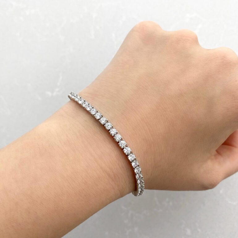 Sterling silver Tennis bracelet with cubic zirconia