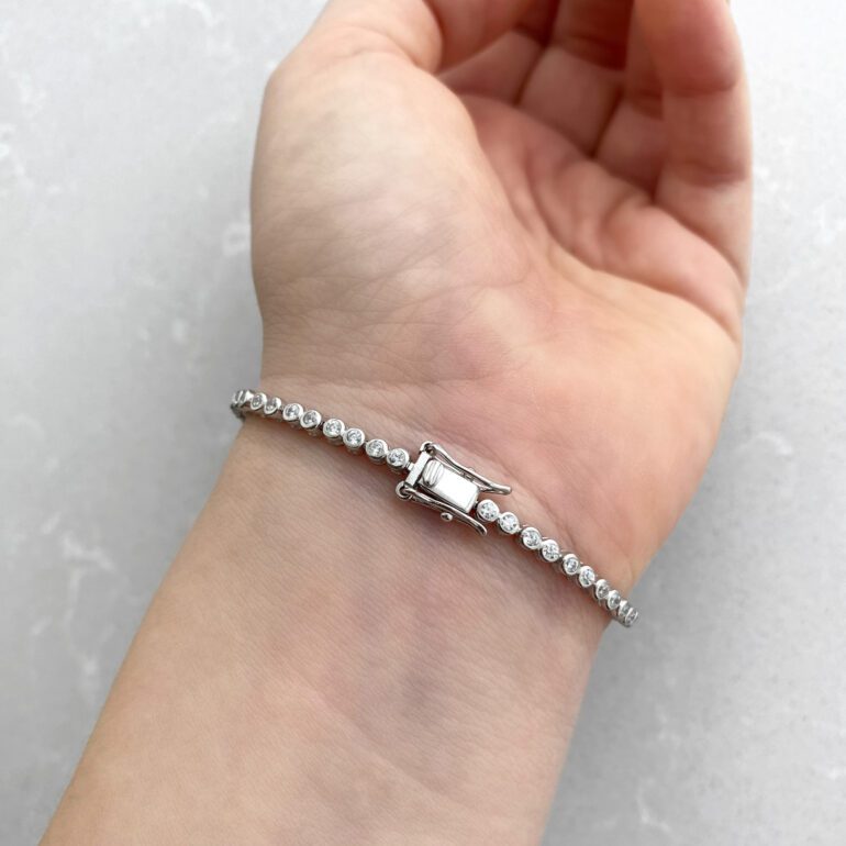 Sterling silver Tennis bracelet with cubic zirconia