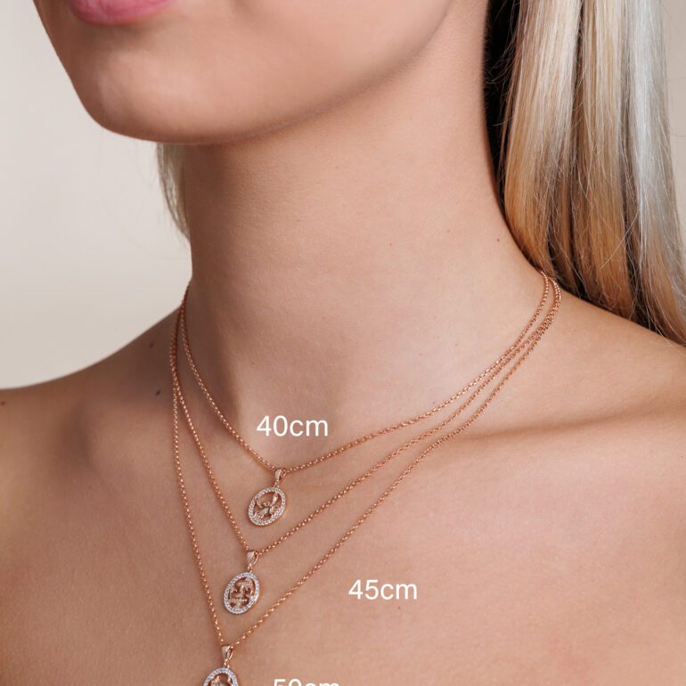 Rose Gold Pendant - Zodiac Sign Taurus