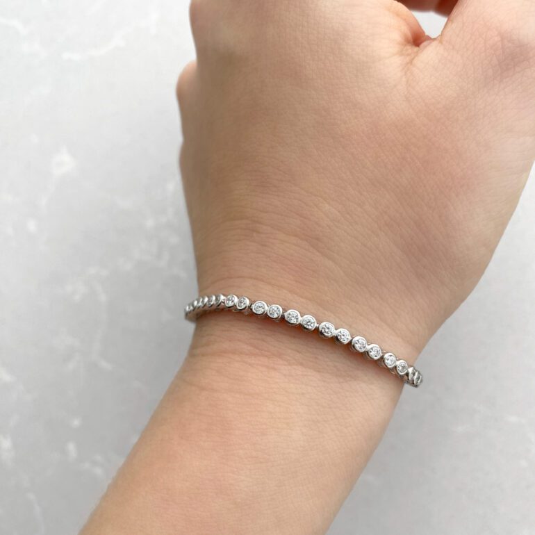 Sterling silver Tennis bracelet with cubic zirconia