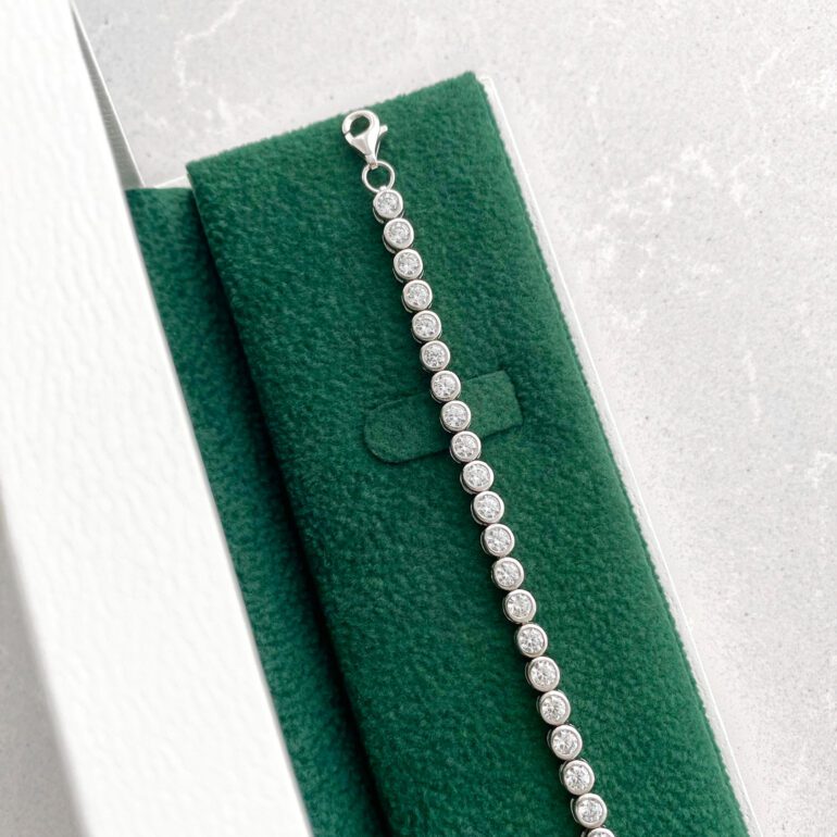 Sterling silver Tennis bracelet with cubic zirconia