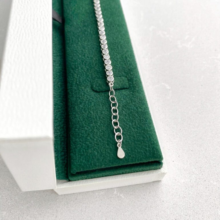 Sterling silver Tennis bracelet with cubic zirconia