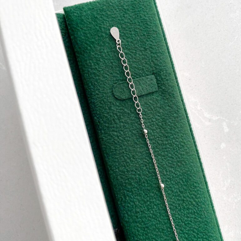 Sterling silver anklet