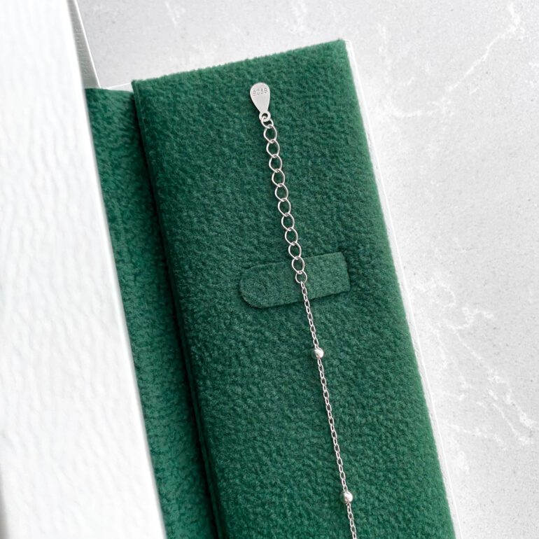 Sterling silver anklet