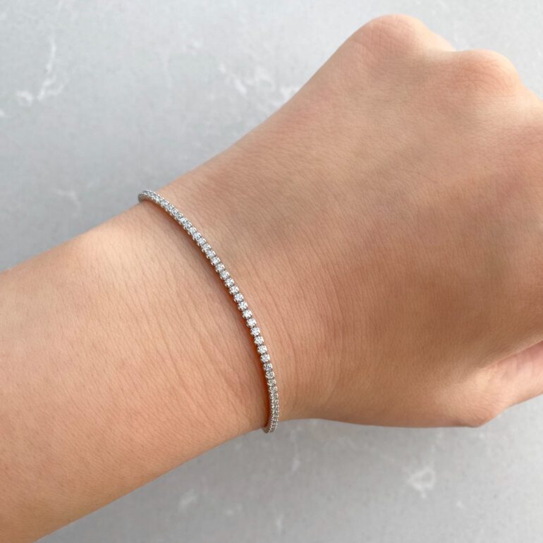 Sidabrinė Tennis apyrankė su cirkoniais