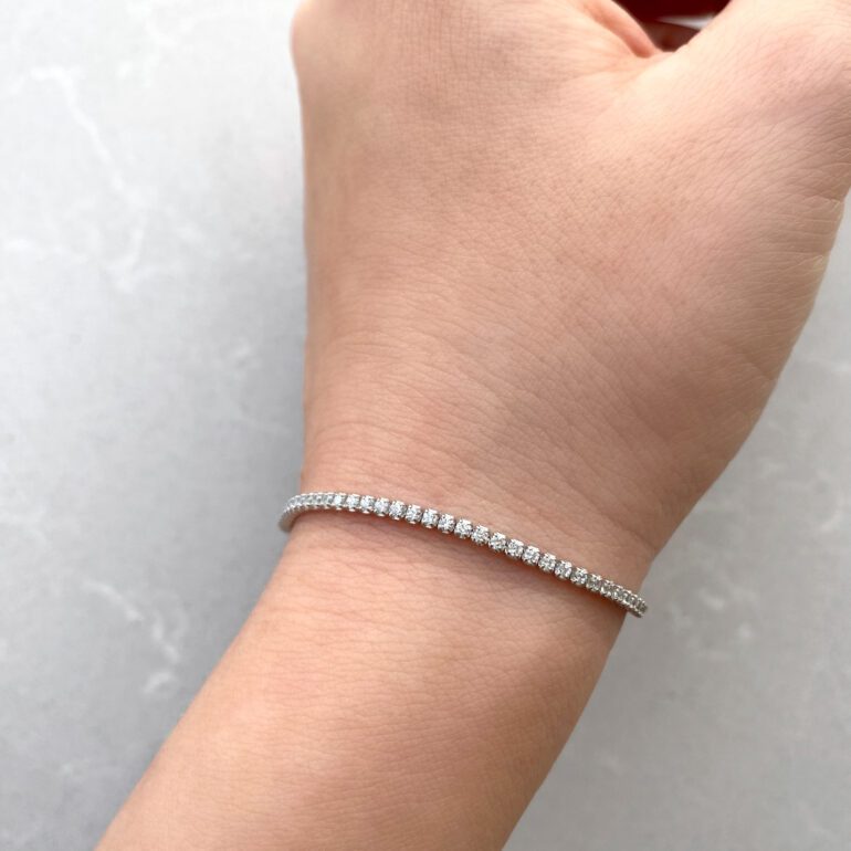 Sidabrinė Tennis apyrankė su cirkoniais