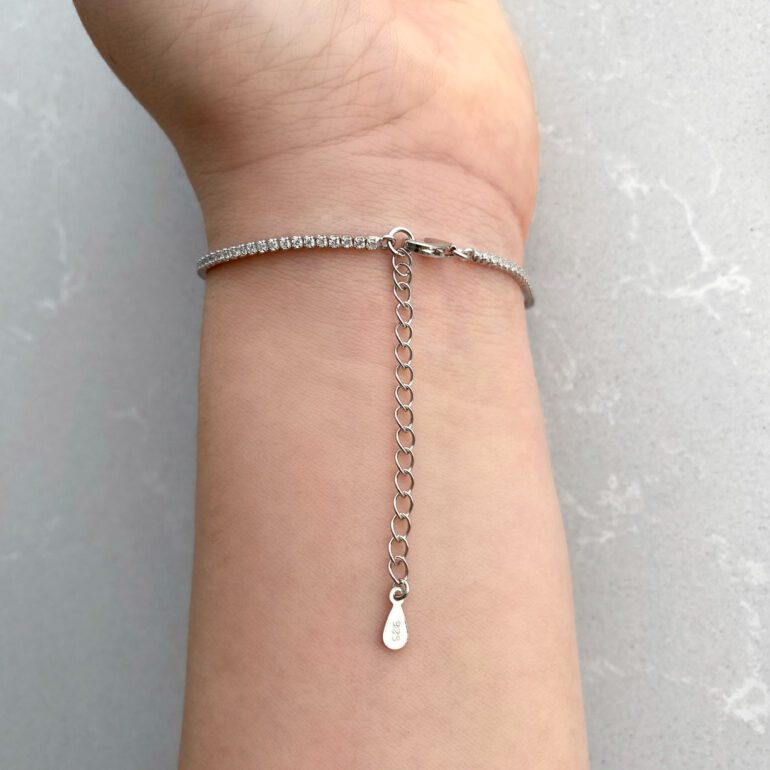 Sidabrinė Tennis apyrankė su cirkoniais