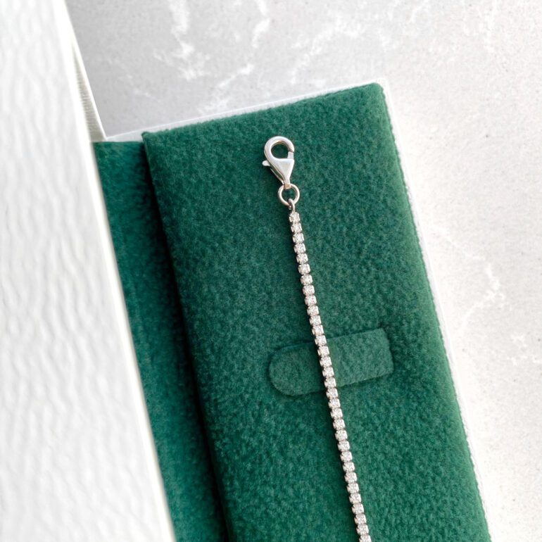 Sidabrinė Tennis apyrankė su cirkoniais