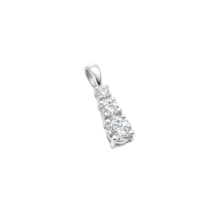 Sterling Silver Pendant With Cubic Zirconia