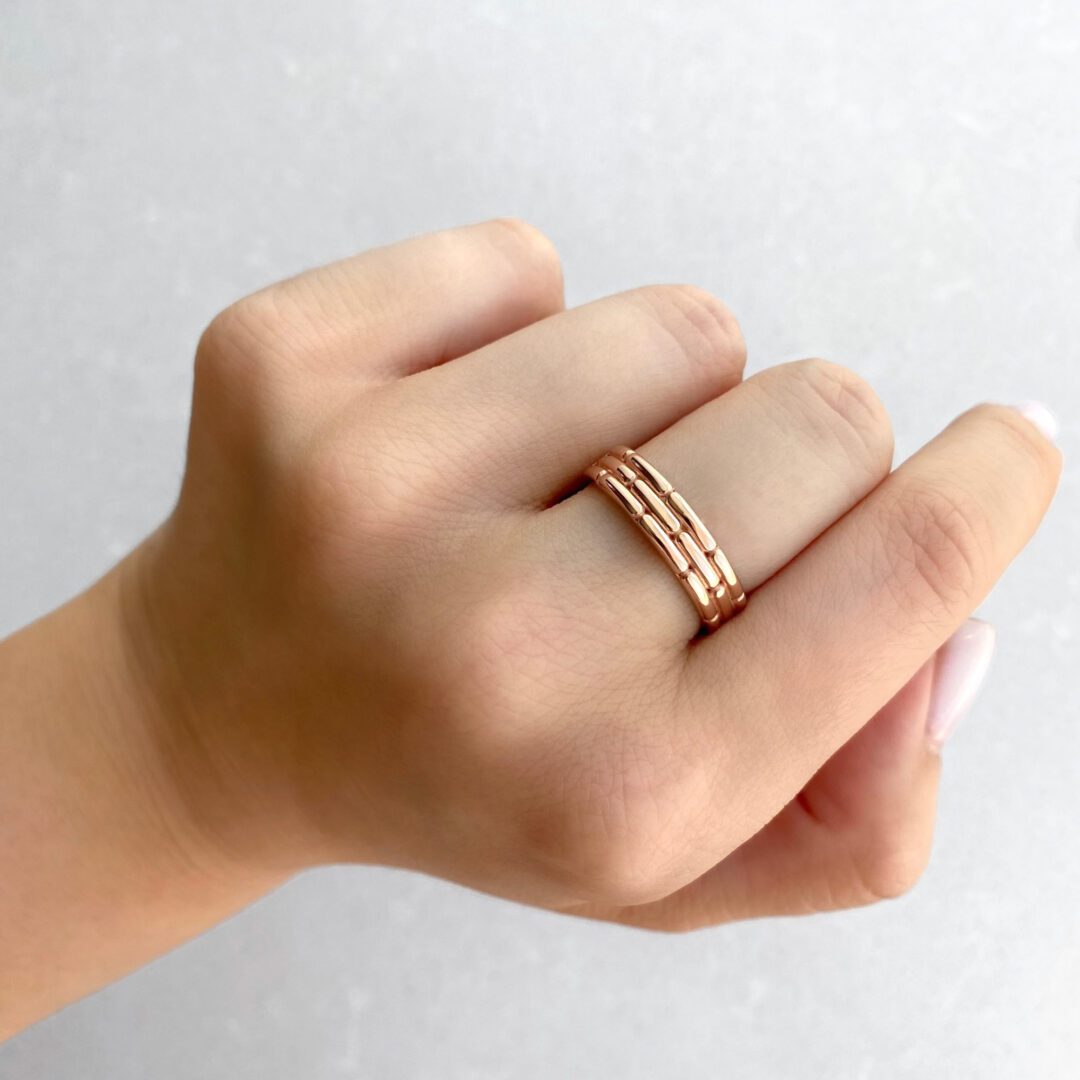 Rose gold ring