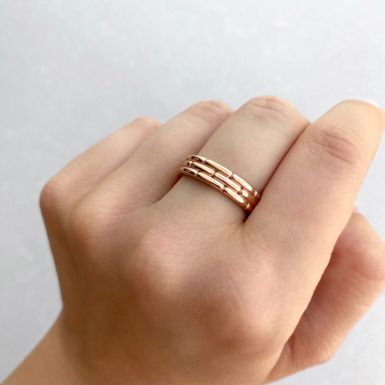 Rose gold ring