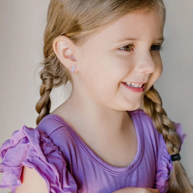 Sterling Silver Kids Earrings - Candy