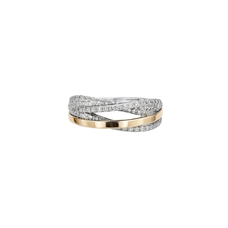 Gold Plated Sterling Silver Ring With Cubic Zirconia