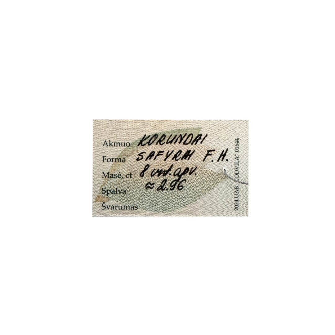 Sidabriniai Auskarai Su Safyrais - Image 6