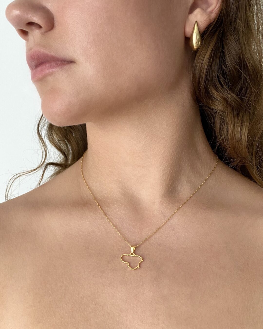Gold plates sterling silver necklace - Lithuania