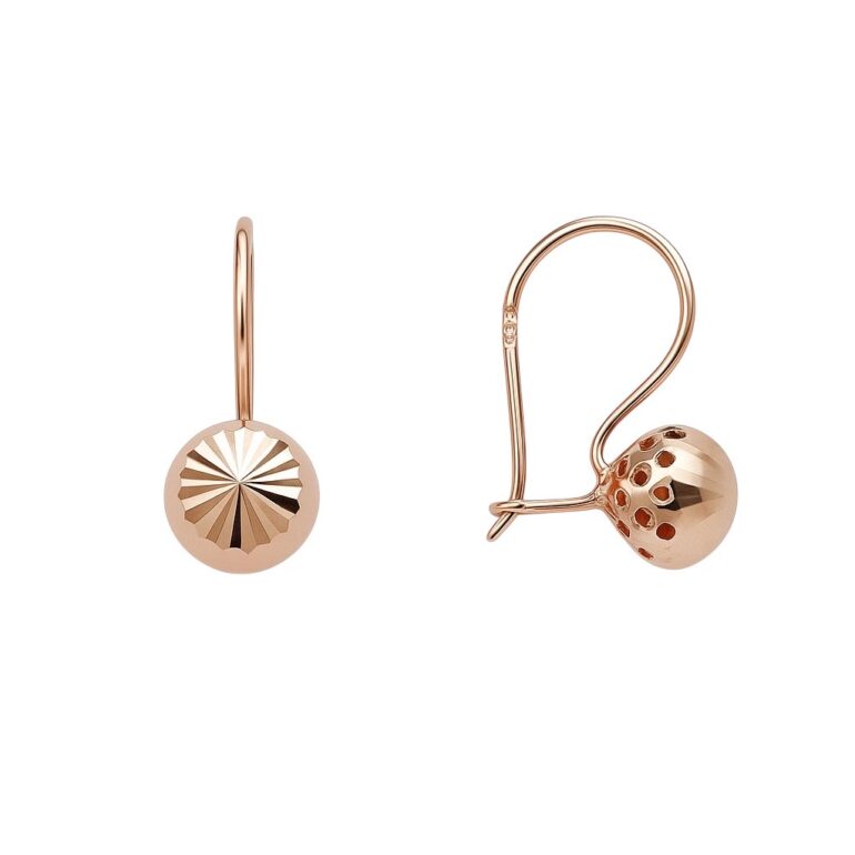 Rose gold earrings