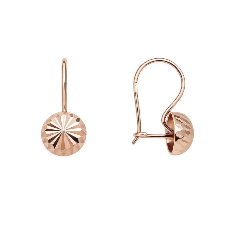 Rose gold earrings