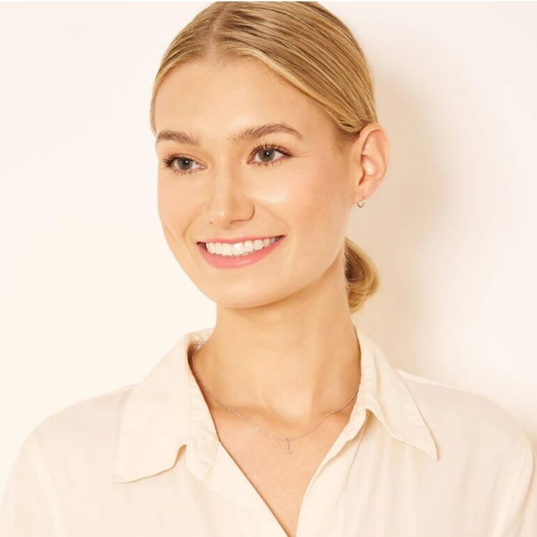 Sterling Silver Necklace – Initial I