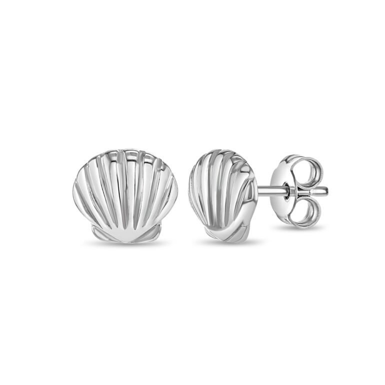 Sterling silver shell earring for kids