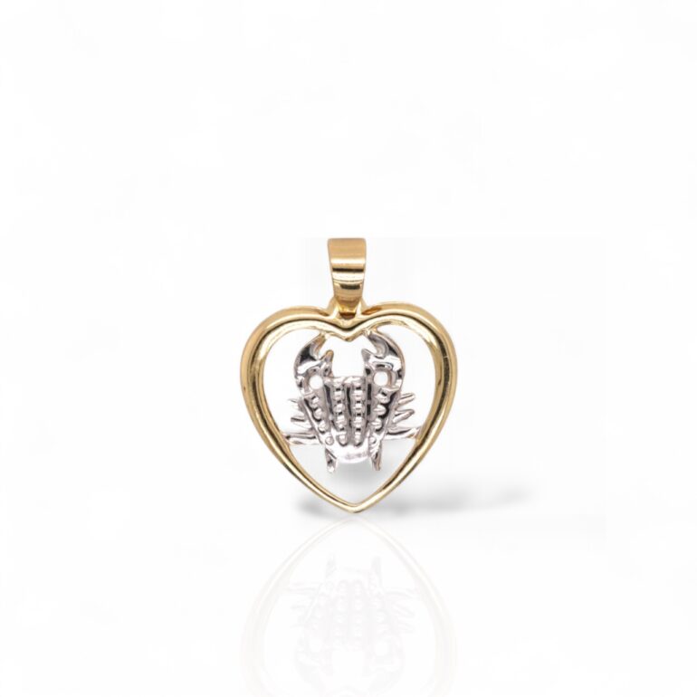 Gold Pendant - Zodiac Sign Cancer
