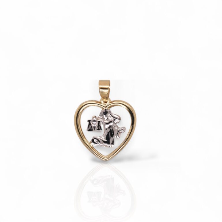 Gold Pendant - Zodiac Sign Libra