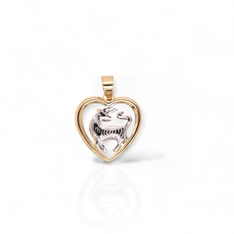 Gold Pendant - Zodiac Sign Taurus