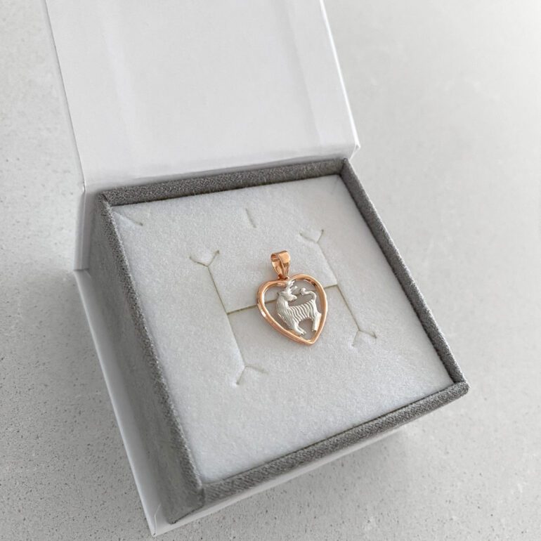 Auksnis Pakabukas - Zodiako Ženklas Jautis