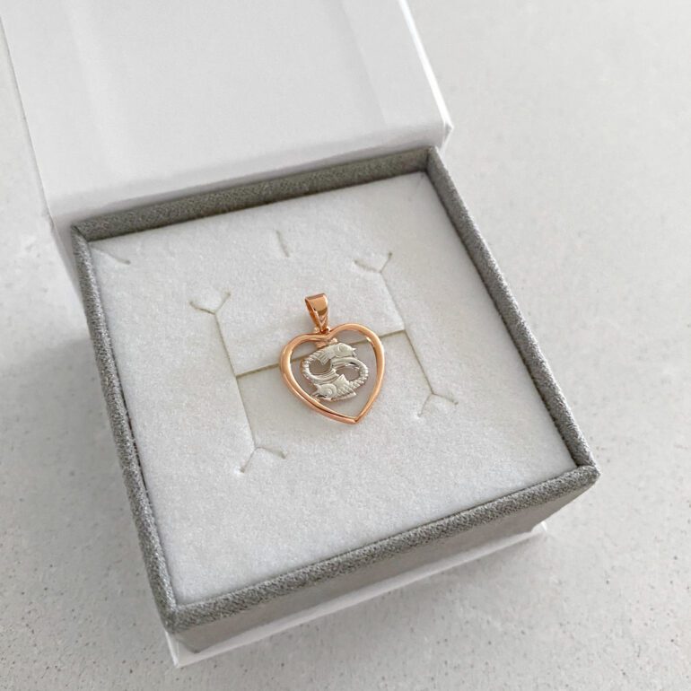 Auksinis Pakabukas - Zodiako Ženklas Žuvys