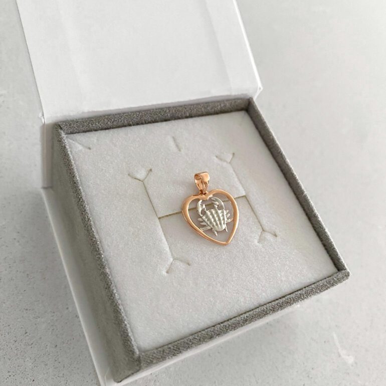 Auksinis Pakabukas - Zodiako Ženklas Vėžys